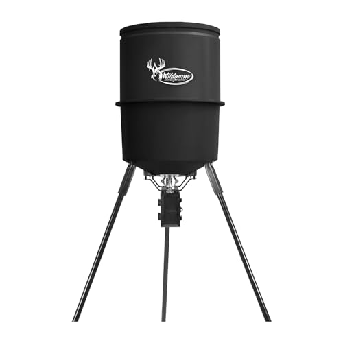 WILDGAME INNOVATIONS Evolution 40-Gallon Game Feeder Kit | Durable Weather-Resistant Varmint-Proof Deer Feeder with 270-Pound Capacity