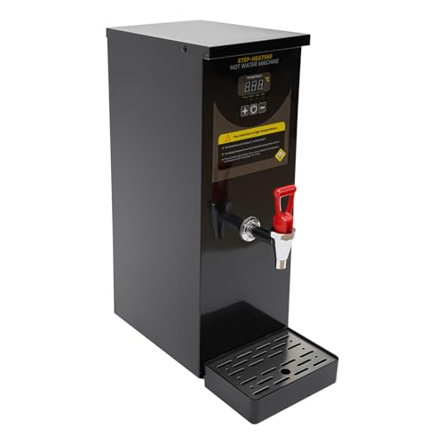 Step-Heating Commercial Hot Water Dispenser Commercial Water Boiler,Stainless Steel Electric Dispenser,Large Capacity 35L/H Hot Water