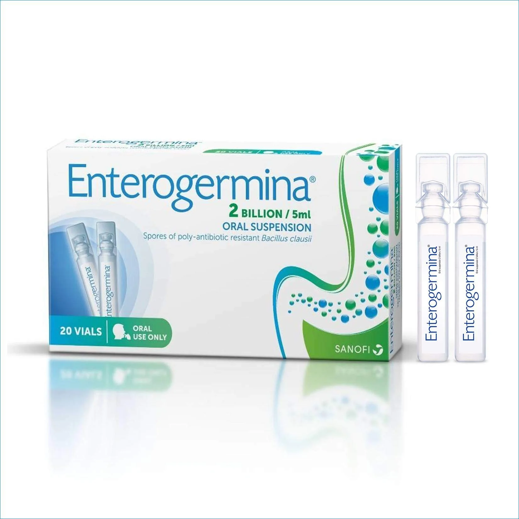 Enterogermina 2 Billion 20 Vials probiotic - Kansas Nuitrition - HNZSDS