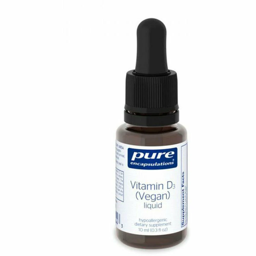 Vitamin D3  Liquid Vegan .3 fl oz by Pure Encapsulations - Kansas Nuitrition - HNZSDS