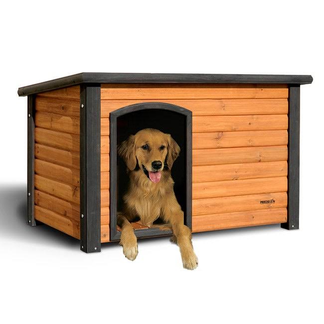 Precision Pet Medium Outback Log Cabin Dog House (Outback Log Cabin Medium), Brown