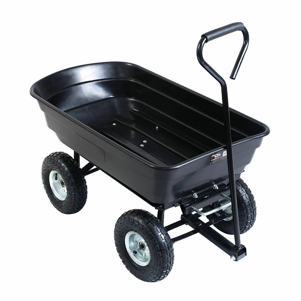 Giantex 660lbs Garden Dump Cart Dumper Wagon Carrier Wheel Barrow Air Tires Heavy Duty