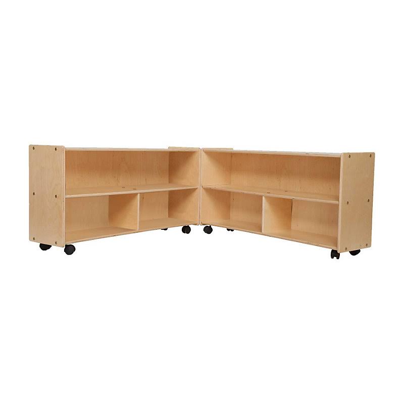 Wood Designs Contender 23 1/4H Mobile Folding Versatile Storage UNIT; Birch