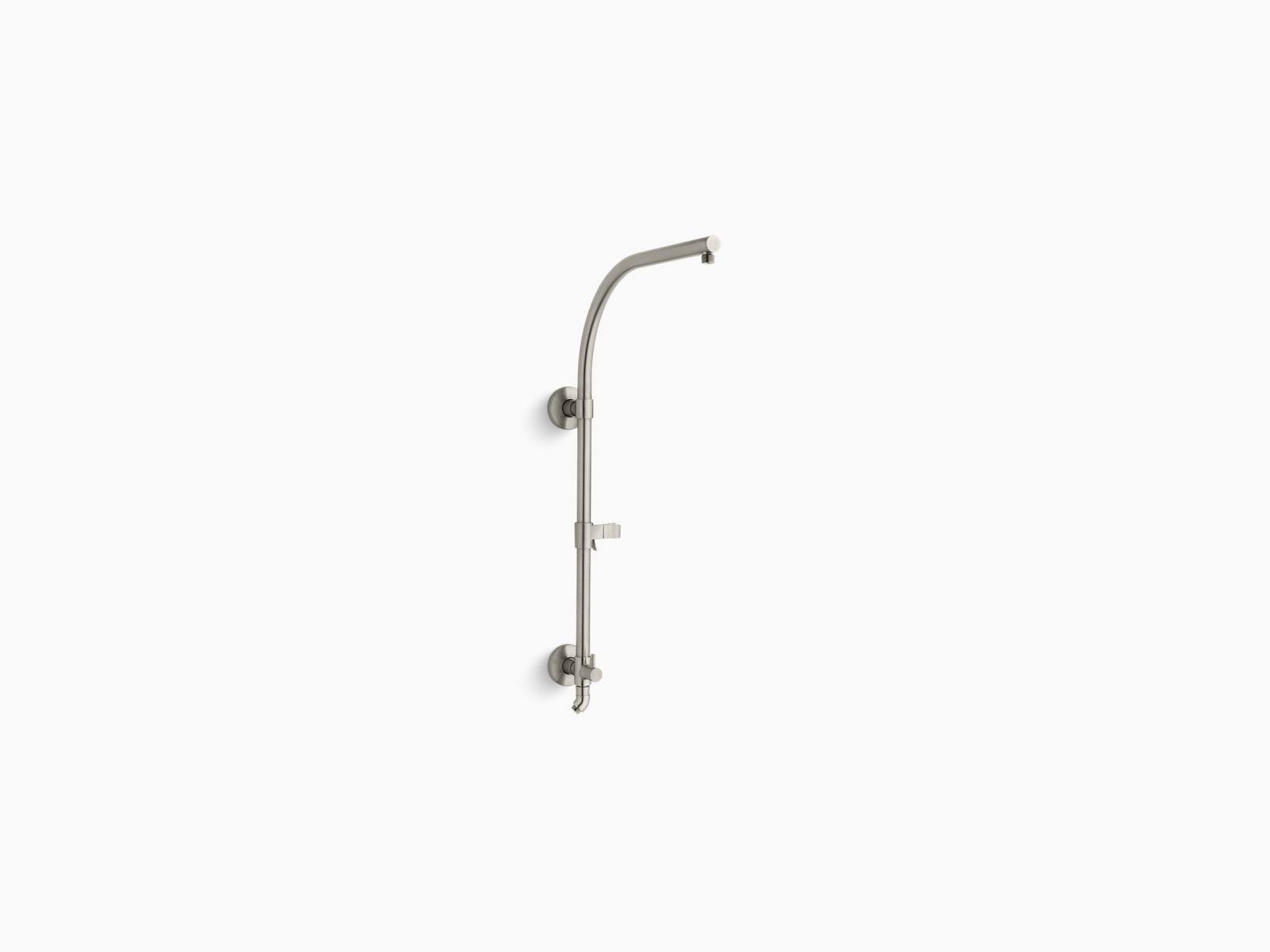 Kohler K-45211-BN Vibrant Brushed Nickel HydroRail -R Arch Shower Column