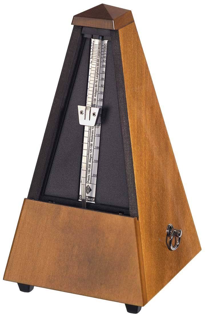 Wittner 803 Wood Case Metronome Without Bell, Gloss Walnut