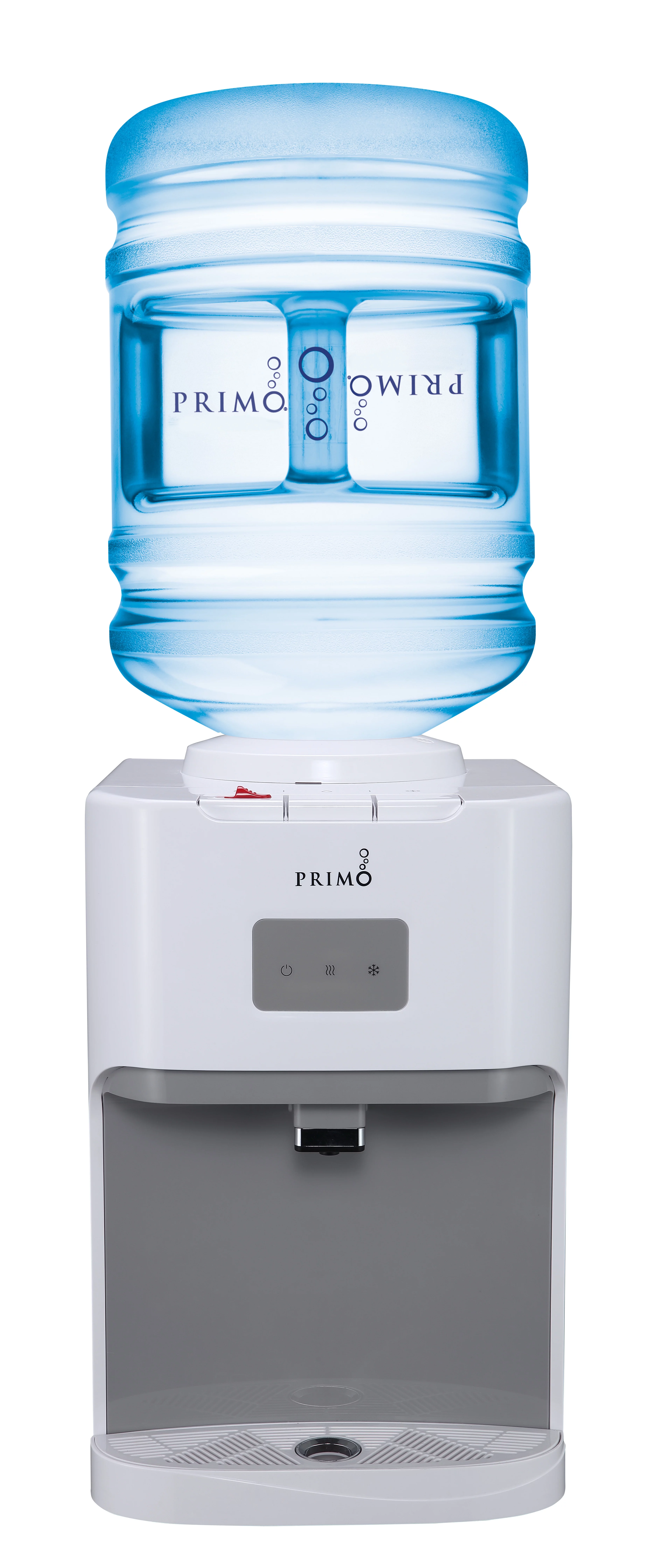 Primo Deluxe Countertop Water Dispenser Top Loading, Hot/Cold/Room Temp, White