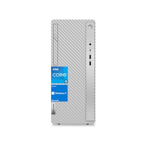 Lenovo IdeaCentre 5 i5 Tower Desktop, Intel Core i5-12400 Processor, 16GB RAM, 512GB SSD, HDMI,DVD, Wired KB & Mouse, Bluetooth, Wi-Fi 6