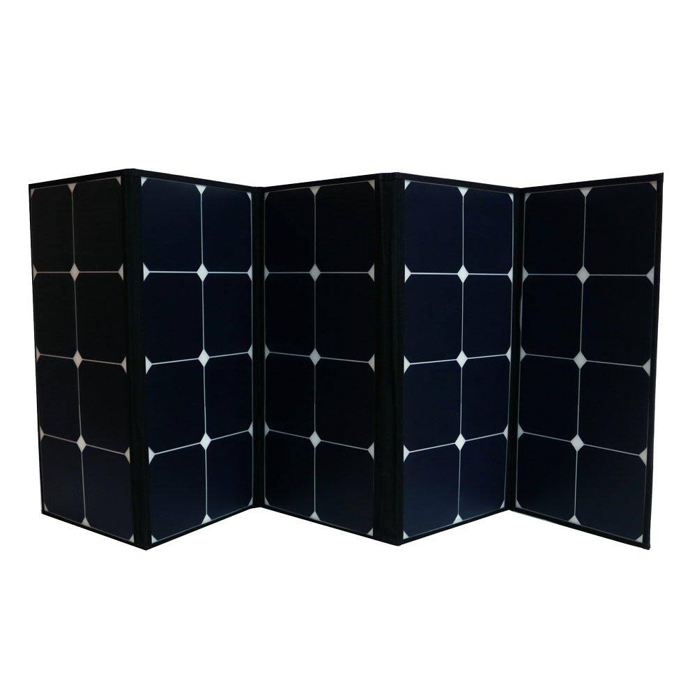 Aims Power 120 Watt Portable Foldable Solar Panel with Built in Carrying Case