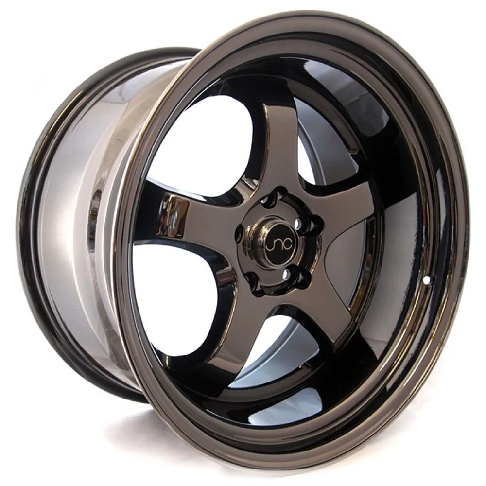 For 19x9.5 inch (1 Single Wheel Only) JNC Wheels - 19" JNC017 Full Black Chrome Rim - 5x114.3 JNC Wheels-18515293894