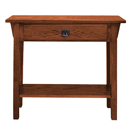 Leick Home 8233 Mission Console Table for Entryway, Wood Sofa Table, Made with Solid Wood, for Living Room, Hallway, Office, Bedroom