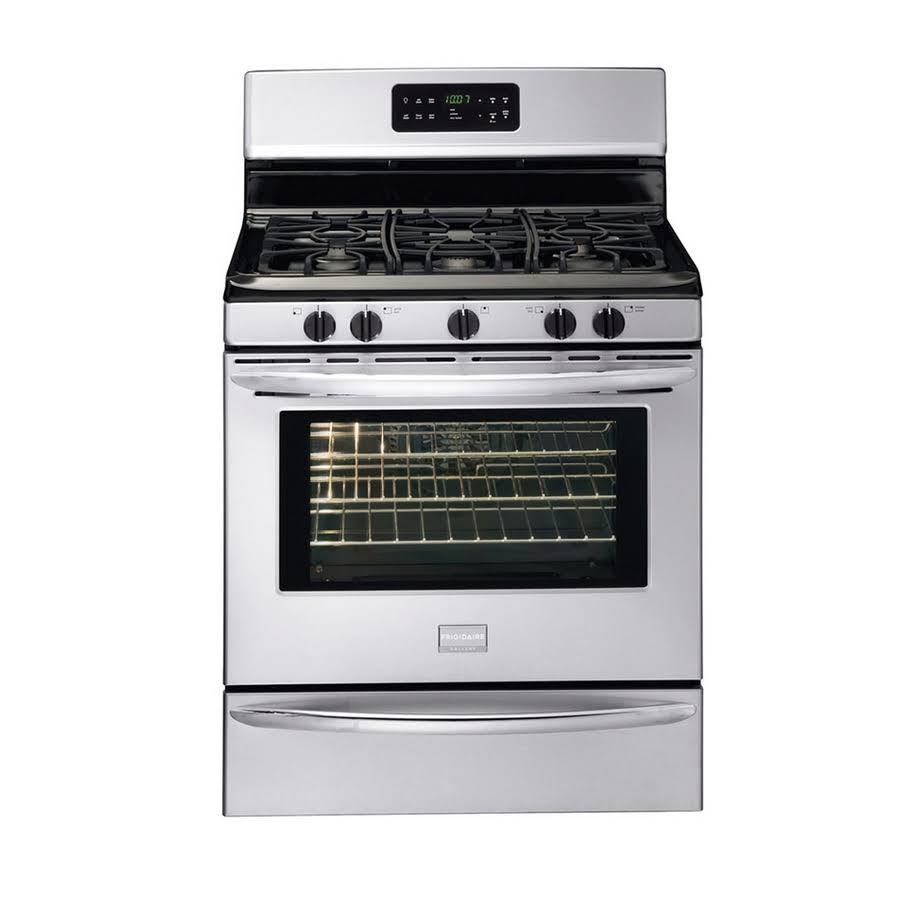 Frigidaire Gallery 5-Burner Freestanding 5-cu ft Self-Cleaning GAS Range (Stainless Steel) (Common: 30-in; Actual: 29.88-in)
