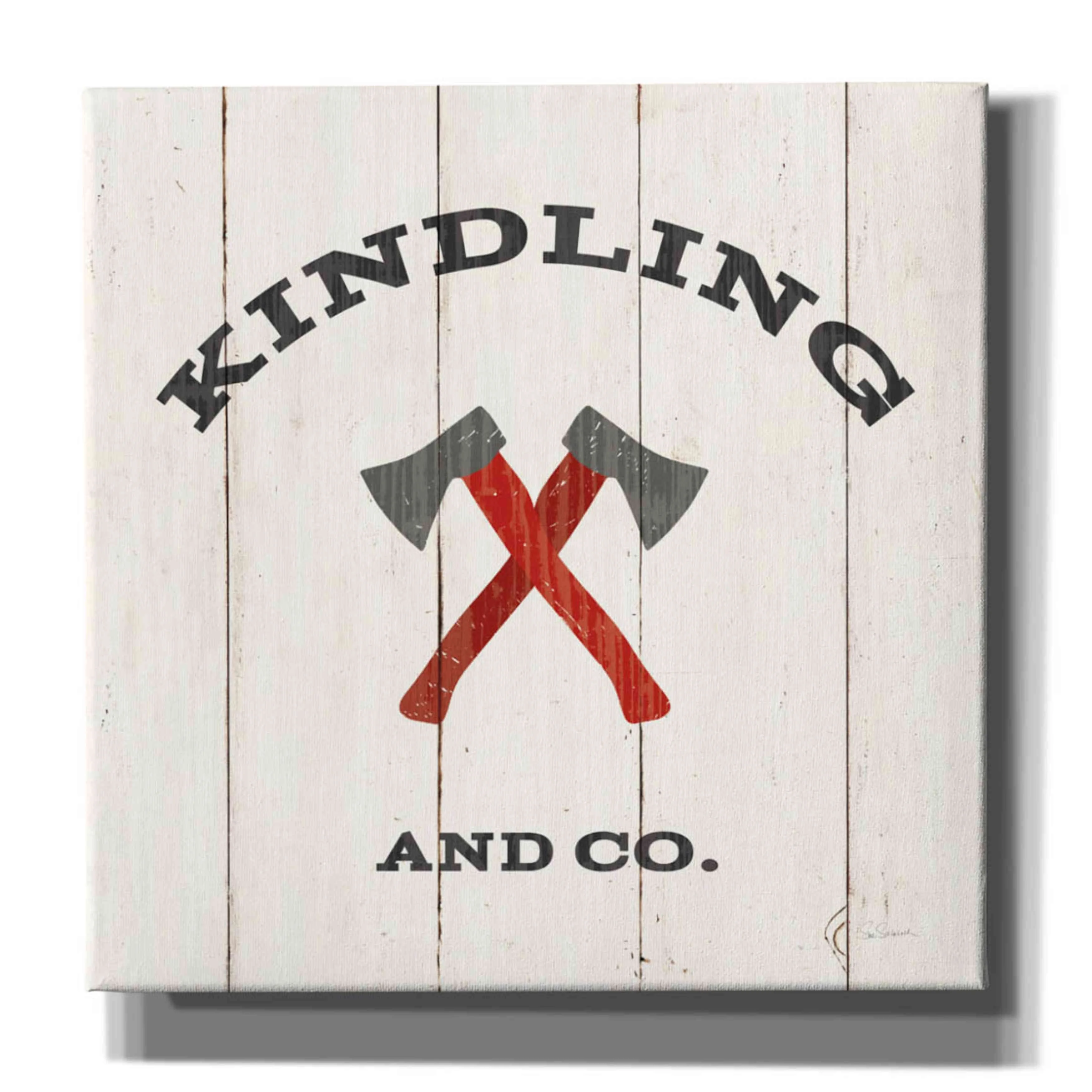 Epic Graffiti 'Cabin Life XI Neutral' by Sue Schlabach, Giclee Canvas Wall Art, 12"x12"