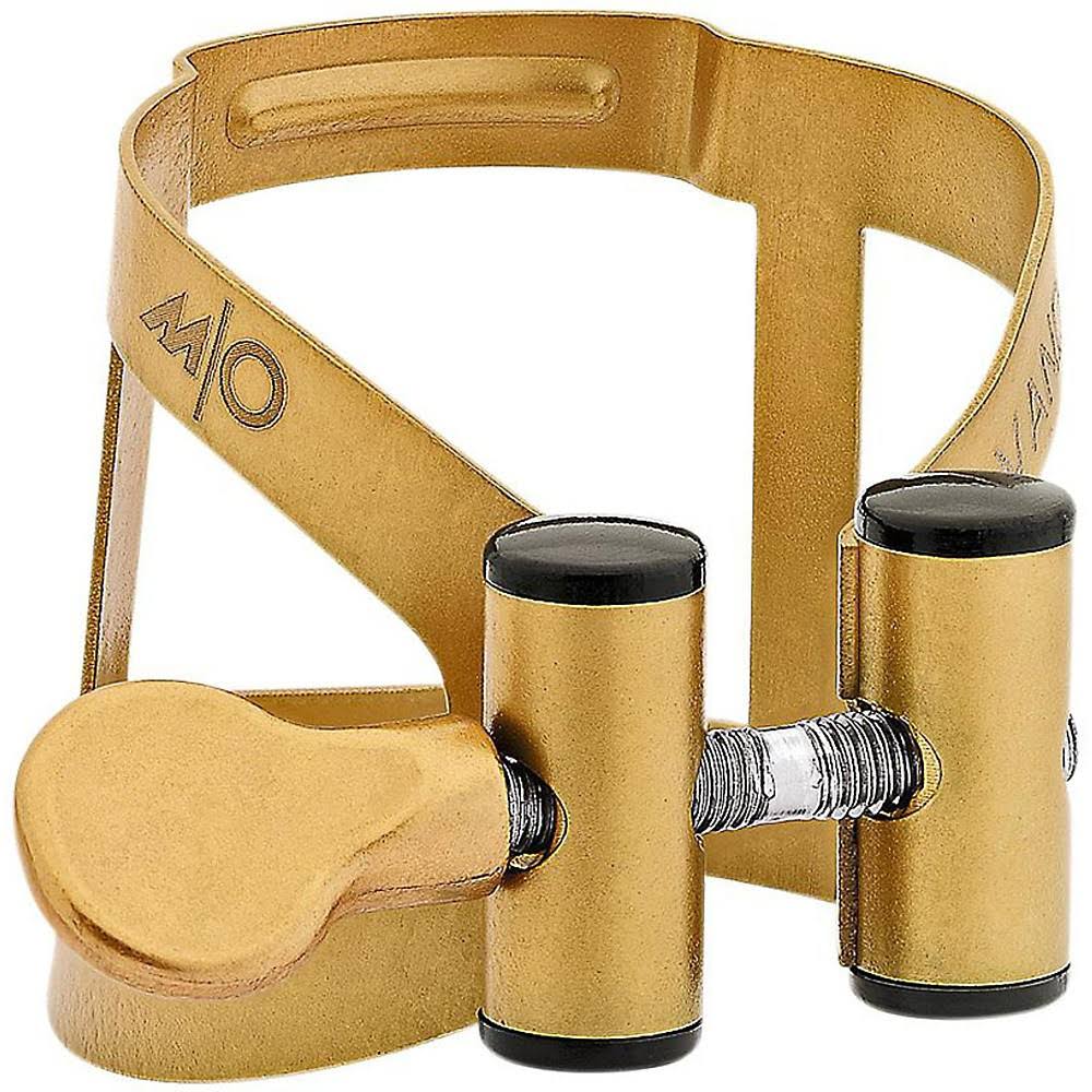 Vandoren LC590AP M/O Ligature and Plastic Cap for Baritone Saxophone; Aged Gold
