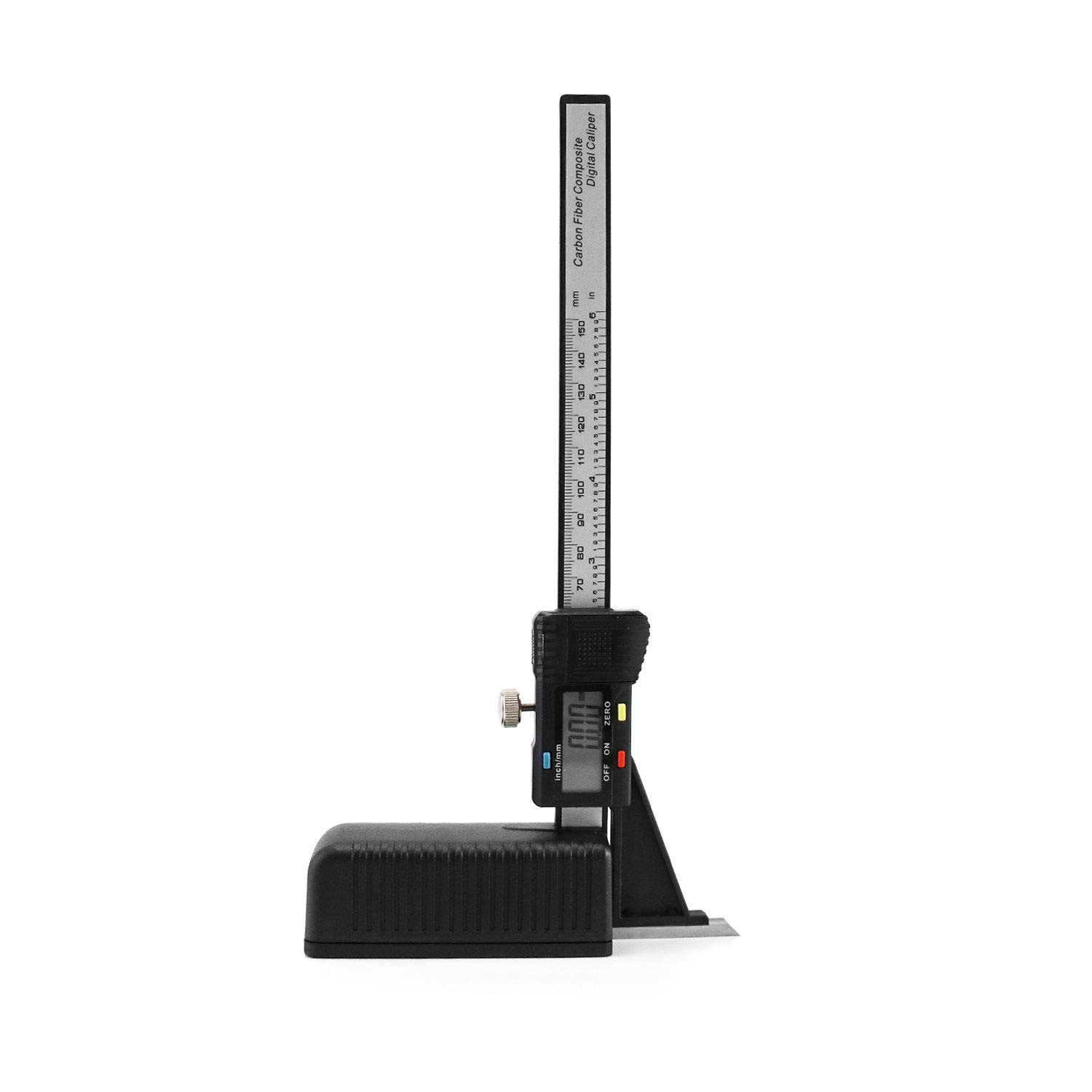 QWORK Height Gauge, 0-150mm Digital Display Height Aperture Caliper Gauge Measuring Tools with Magnetic Self Standing Feet Base