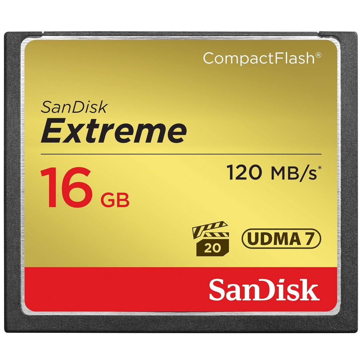 SanDisk Extreme CompactFlash 16 GB Memory Card - Megean
