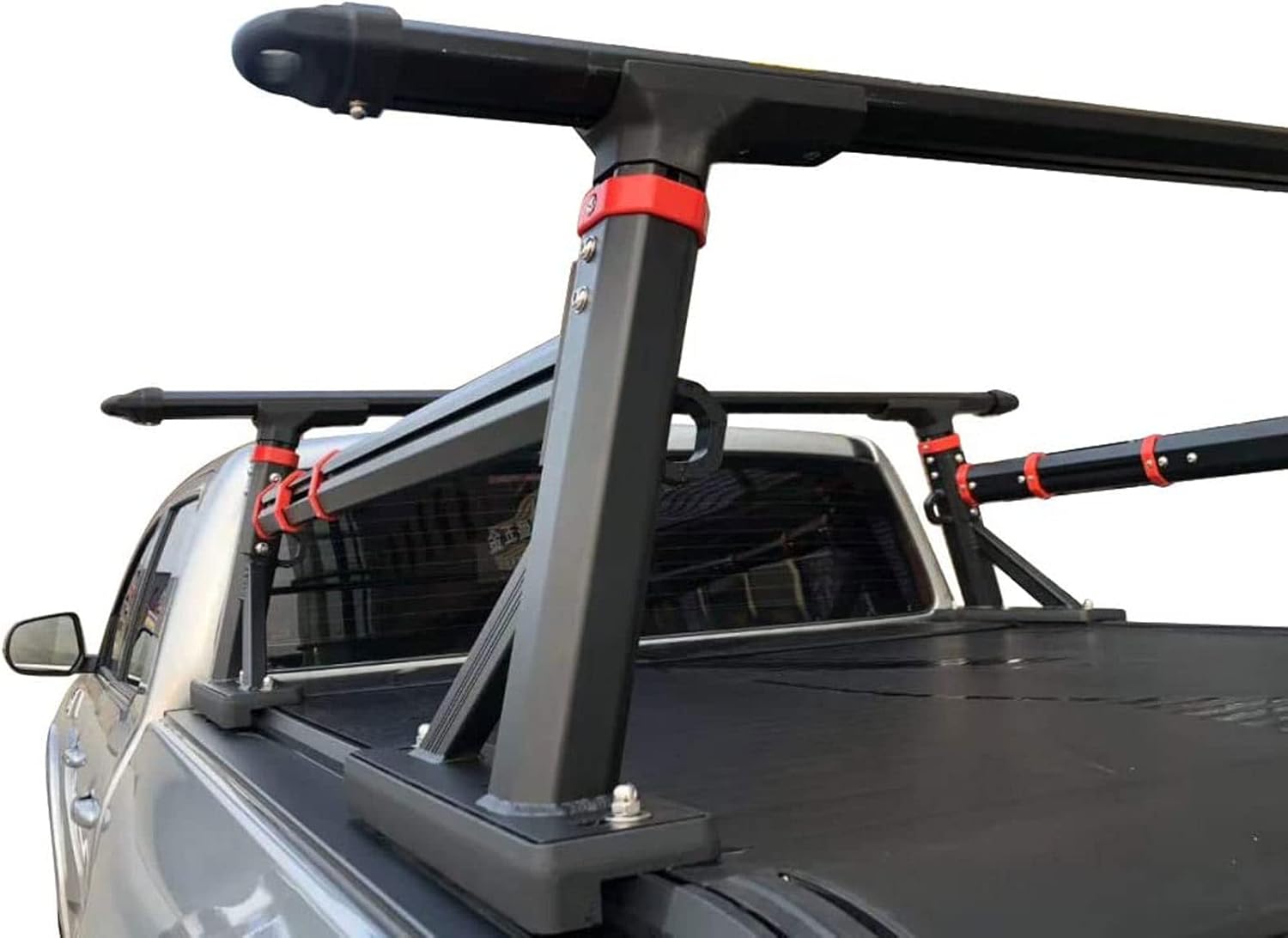 ANTS PART Universal Adjustable-Height Duty Pickup Truck Bed Rack Extendable Aluminum Truck Ladder Rack (Including Side Rails)