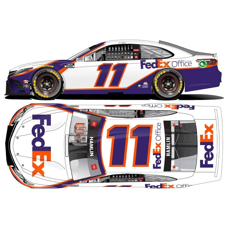 Action Racing Denny Hamlin 2021 #11 Fedex Freight 1:24 Regular Paint Die-Cast Toyota Camry