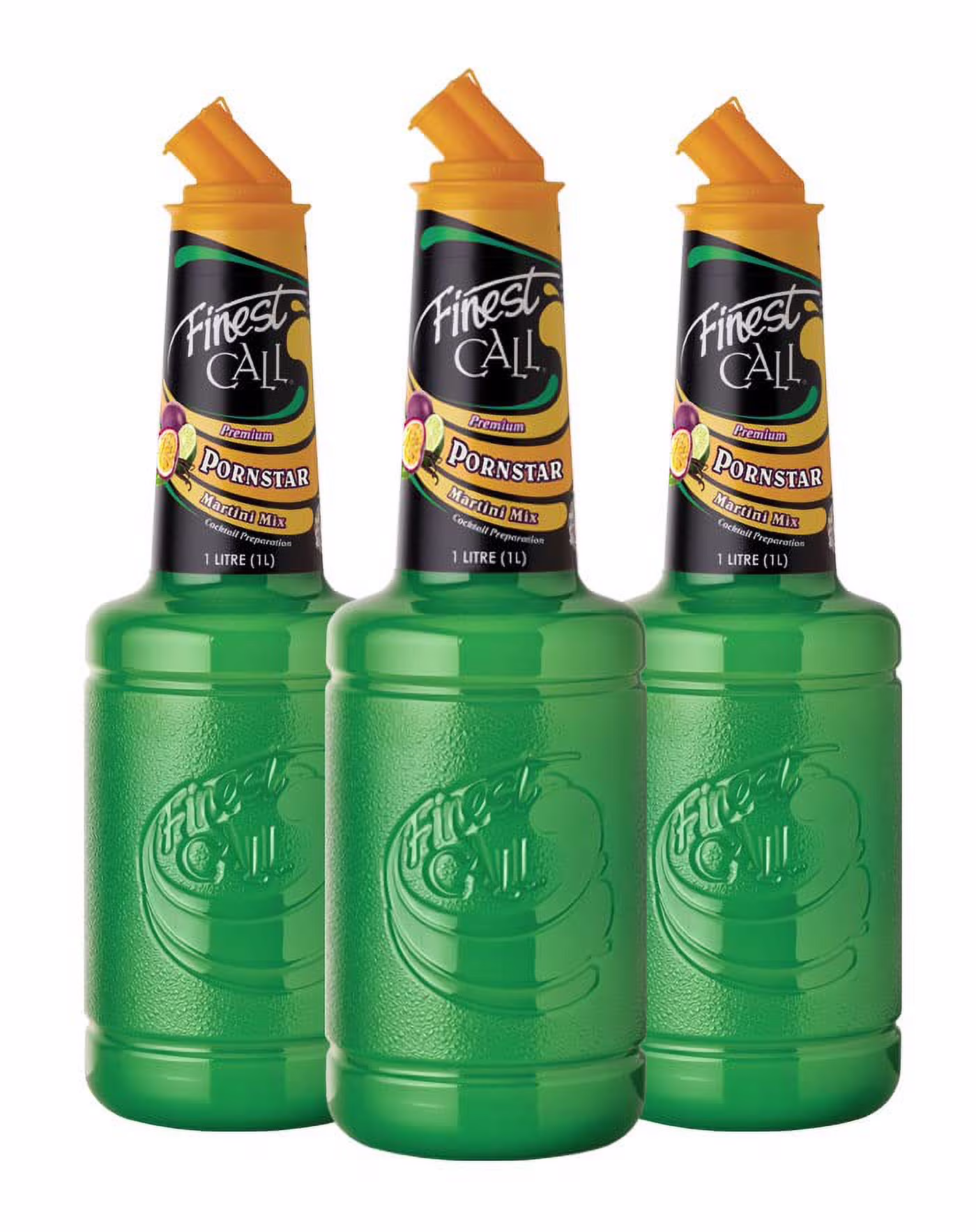 Finest Call Premium Pornstar Martini Drink Mix, 1 Liter Bottle (33.8 Fl Oz), Pack Of 3