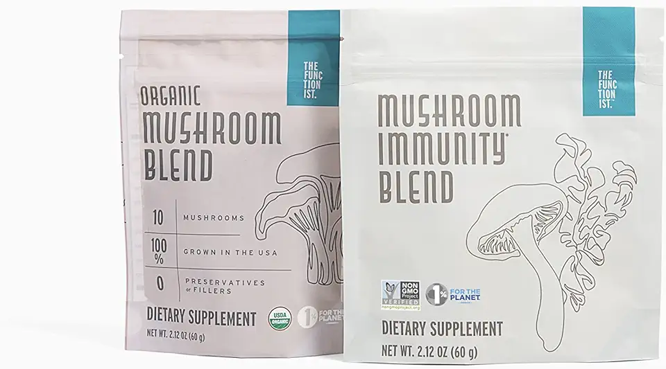 The Functionist Mushroom Immunity Blend & 10 Mushroom Powder Supplement - Kansas Nuitrition - HNZSDS