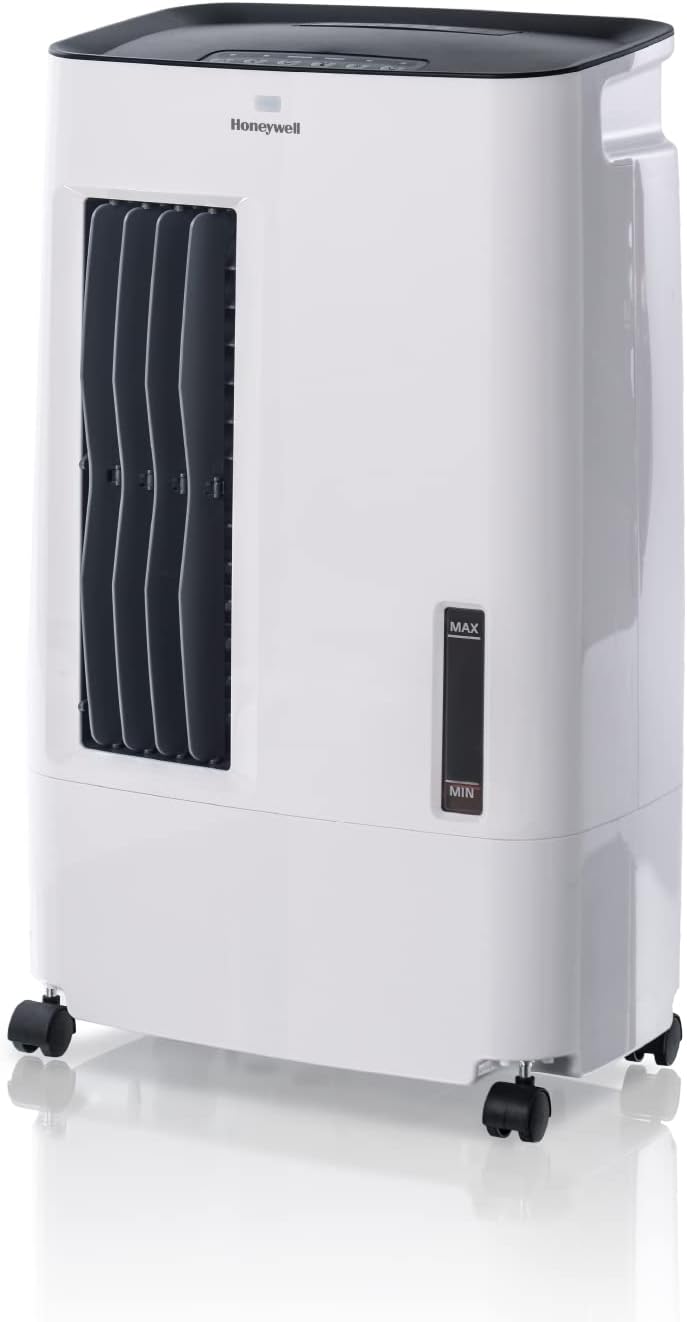 Honeywell 176 CFM Indoor Portable Evaporative Air Cooler with Fan, Humidifier for Living Room, Basement, Office, and Play Area, 115V