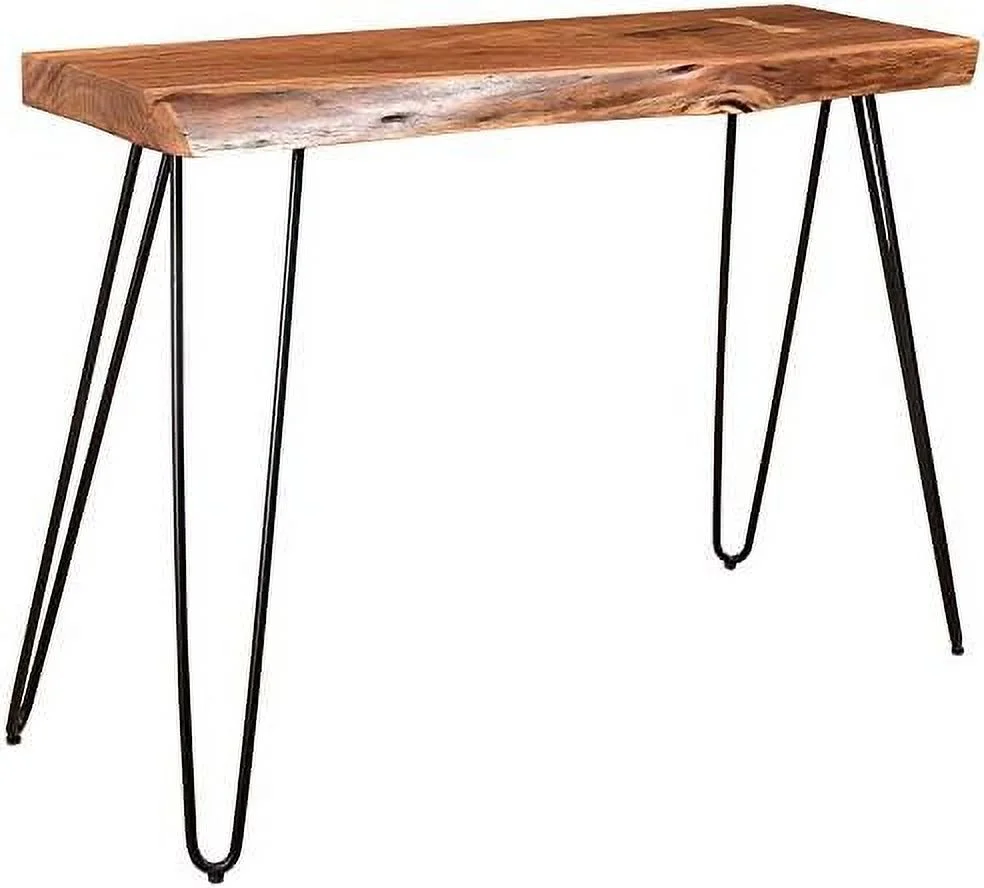 Solid Wood Live Edge Console  Sofa  Hallway TABLE  NATURAL