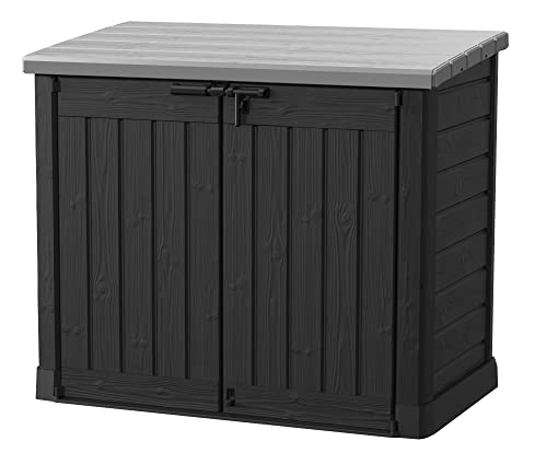 Keter Store-It-Out Prime 4.3 x 3.7 ft. Outdoor Resin Storage Shed with Easy Lift Hinges, Perfect for Yard Tools, Pool Floats and Garden Accessories