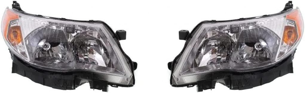 For 2009-2013 Subaru Forester Pair Headlights Driver and Passenger Side Halogen SU2502132 SU2503132| 84001SC071 84001SC061