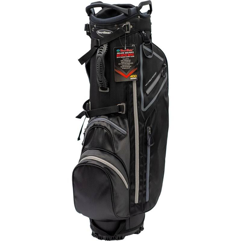 Tour Gear Deluxe Golfers Stand Bag Black/Gray - Golf Bags at Academy Sports