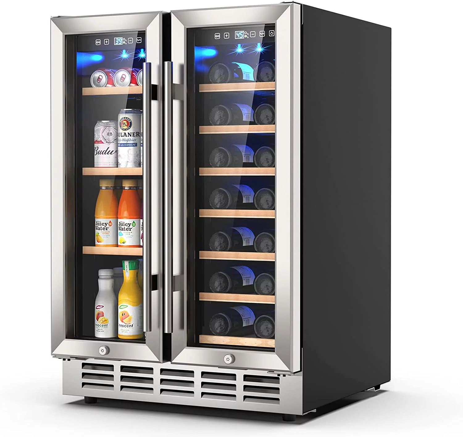Rocita Dual Zone Wine Cooler Beverage Refrigerator