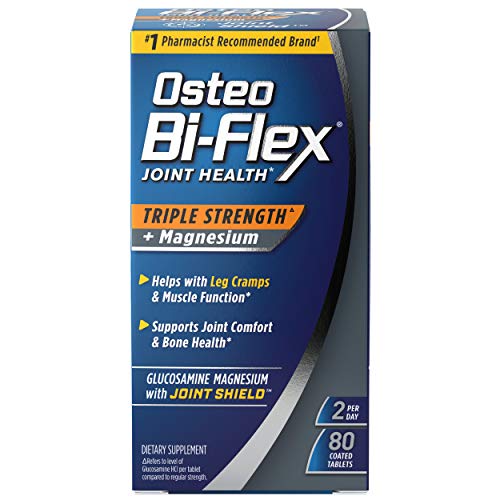 Osteo Bi-Flex Triple Strength Joint Supplement with Glucosamine & Magnesium, Gluten Free, 80 Tablets - Kansas Nuitrition - HNZSDS
