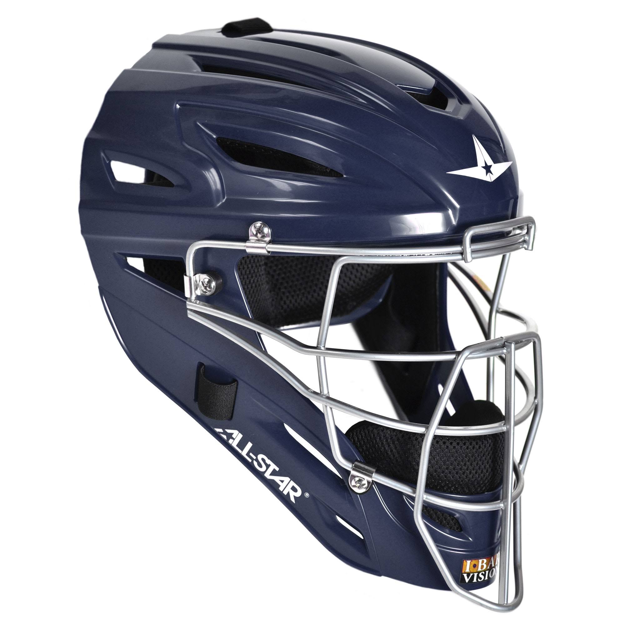 All-Star MVP2510 System 7 Catcher&s Helmet, Youth (Navy)