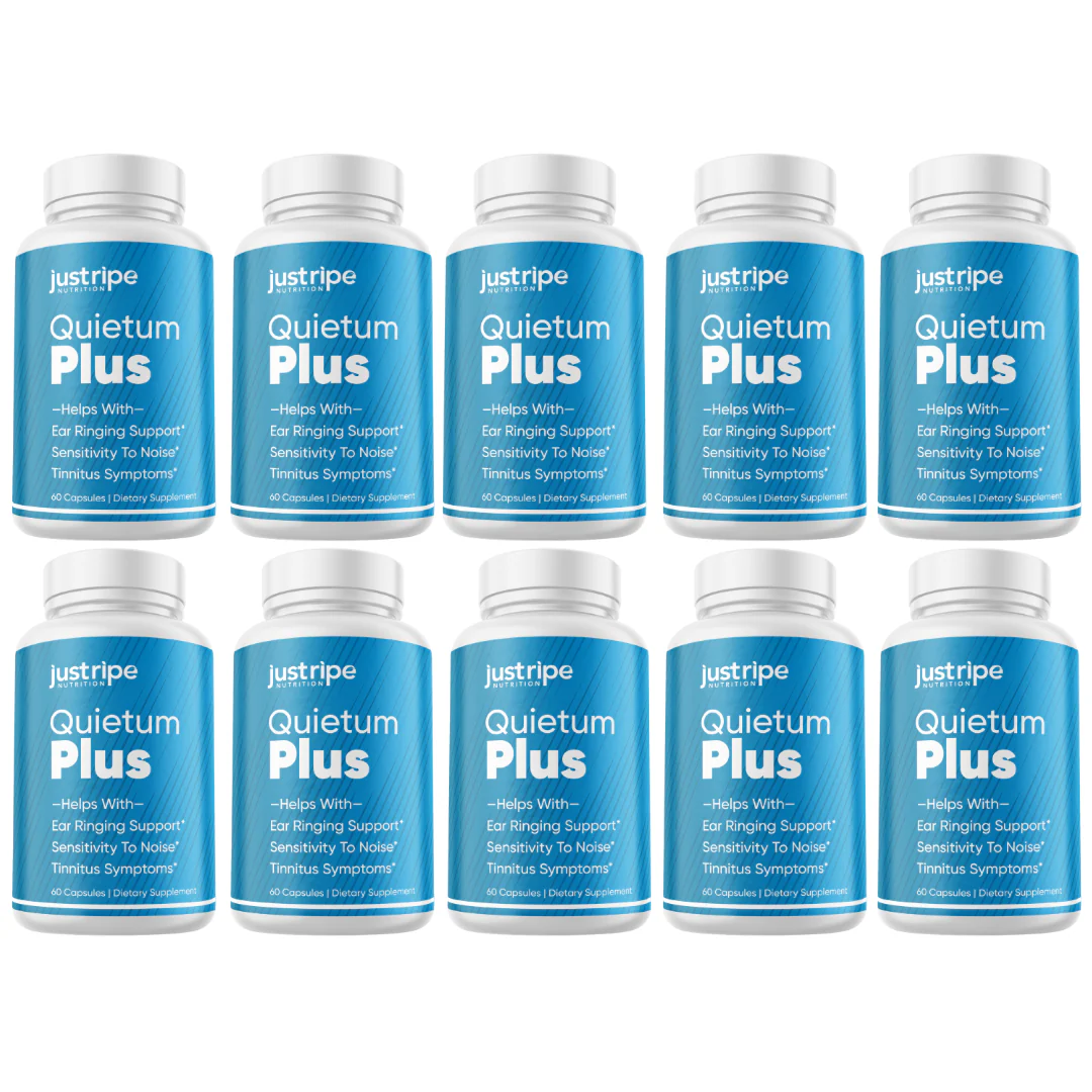 10 Pack Quietum Plus Tinnitus Relief Supplement Ear Ringing Support - Kansas Nuitrition - HNZSDS