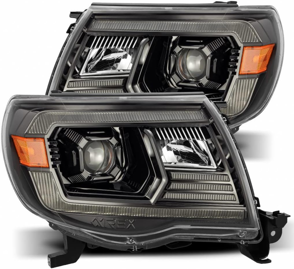 AlphaRex For Toyota Tacoma 2005-2011 Projector Headlight PRO-Series Alpha Black | 880736