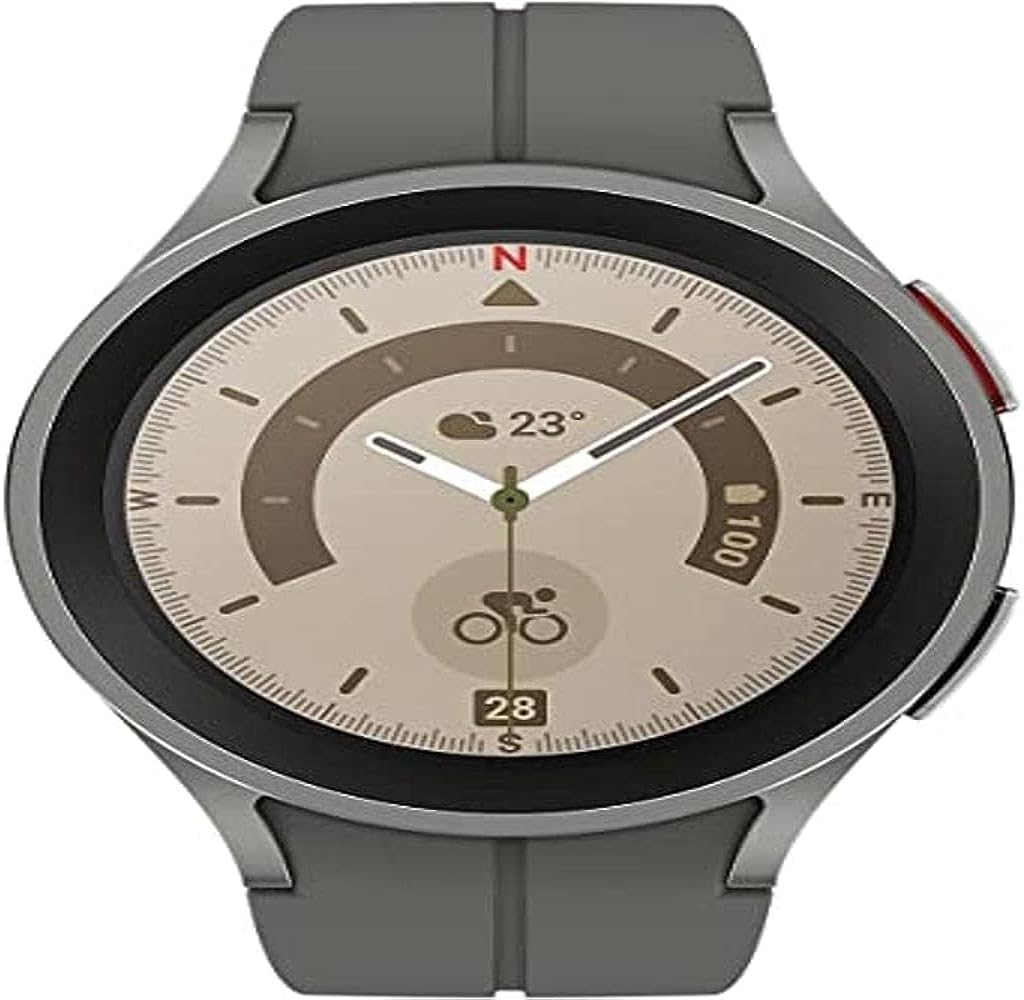 SAMSUNG Galaxy Watch 5 PRO [2022] (45mm) Titanium Case - (Titanium)