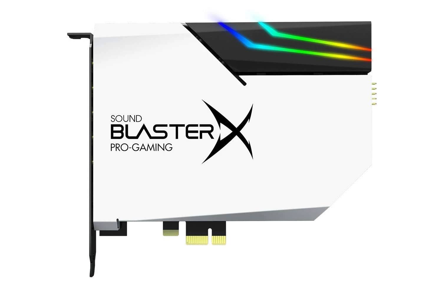 Creative Sound BlasterX AE-5 Plus Pure Edition SABRE32 Ultra-Class 32-bit/384kHz PCI-E Gaming Sound Card and DAC with Dolby Digital and DTS, Xamp