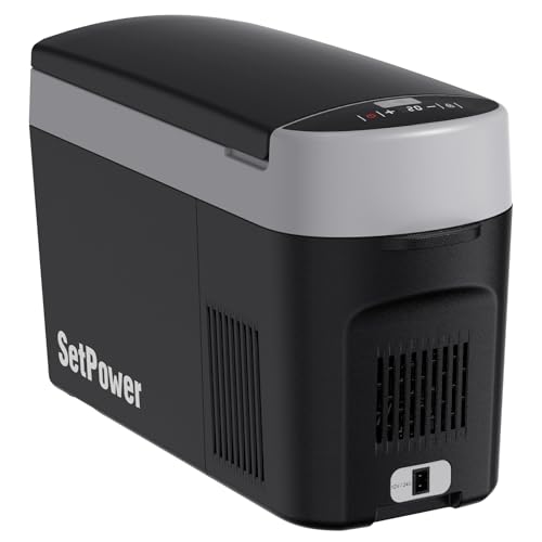 Setpower AB15 12 Volt Refrigerator,16 Quart(15L) Electric Cooler,Portable Car Refrigerator RV Fridge,12v Cooler for Camping,Travel,RV,Vehicles,MPV