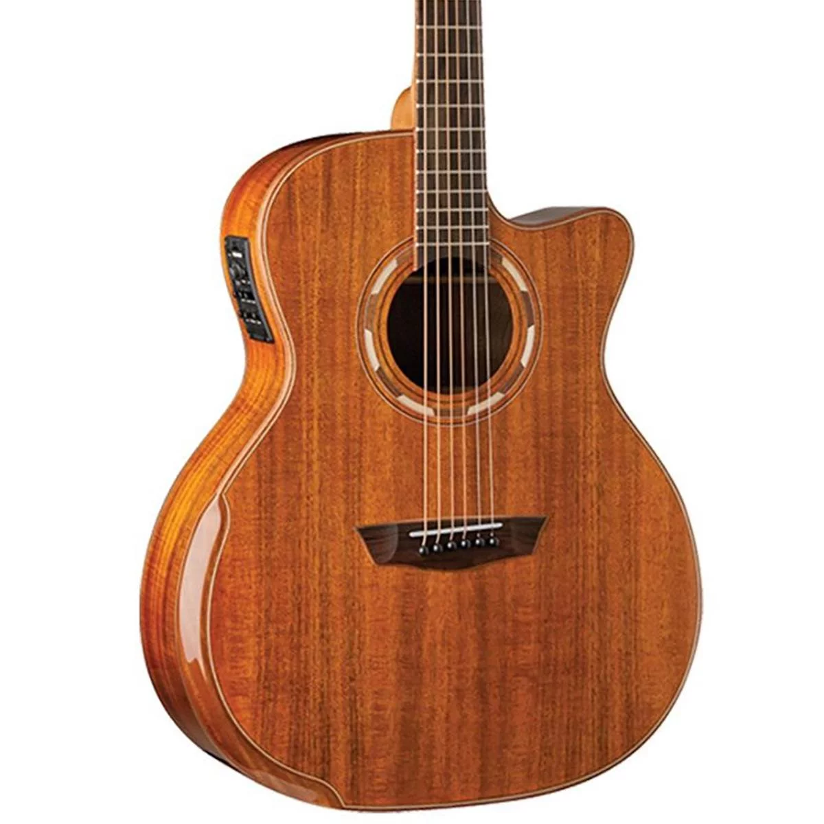 Washburn 6 String Acoustic-Electric Guitar, Natural (WCG55CE-O) - Curated Treasures Market