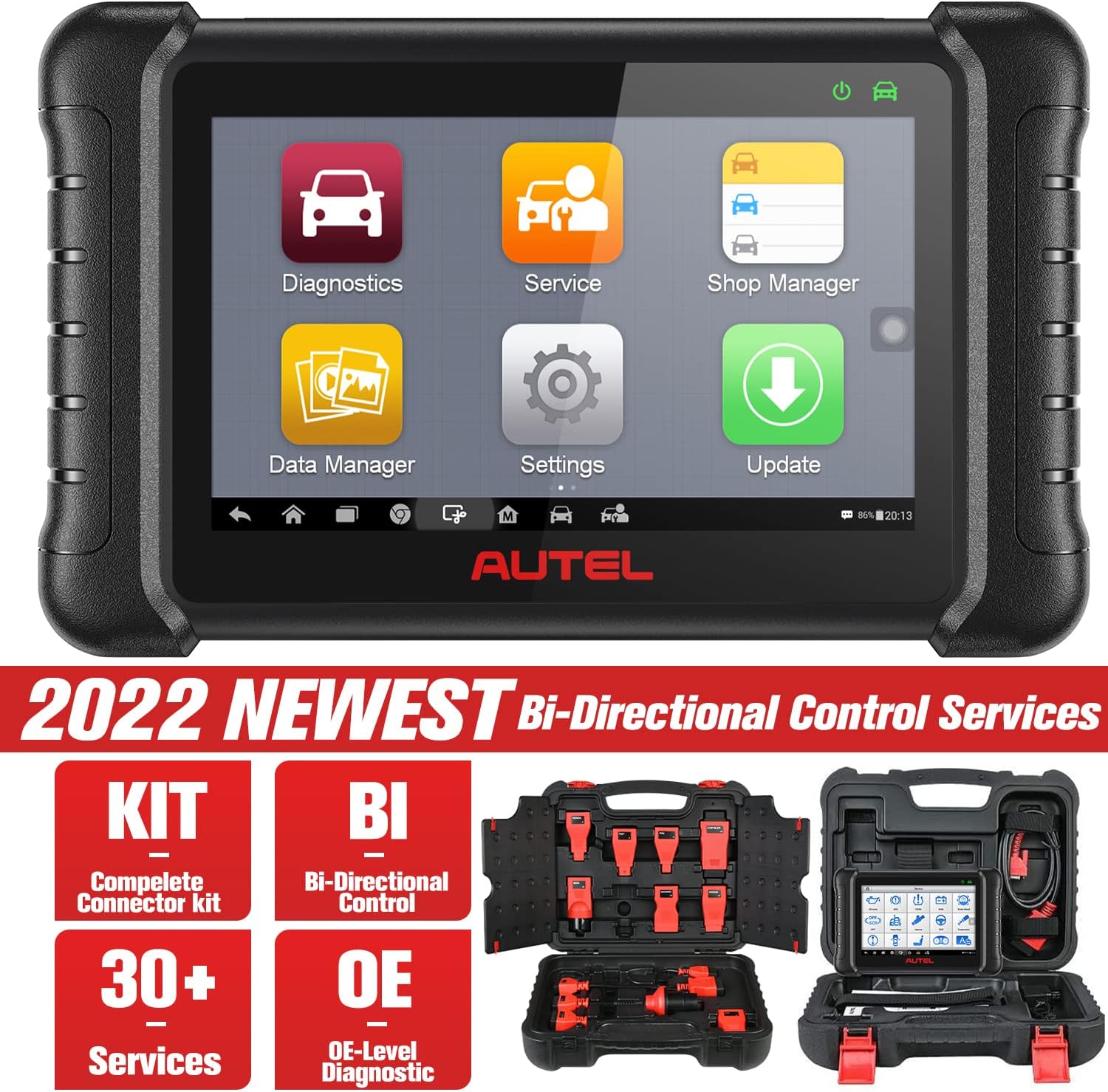 Autel MaxiDAS DS808K Diagnostic Scan Tool - 2022 New Model of DS708, DS808 Kit Same As MS906 with VAG Guided Functions/ Reflash Hiddens