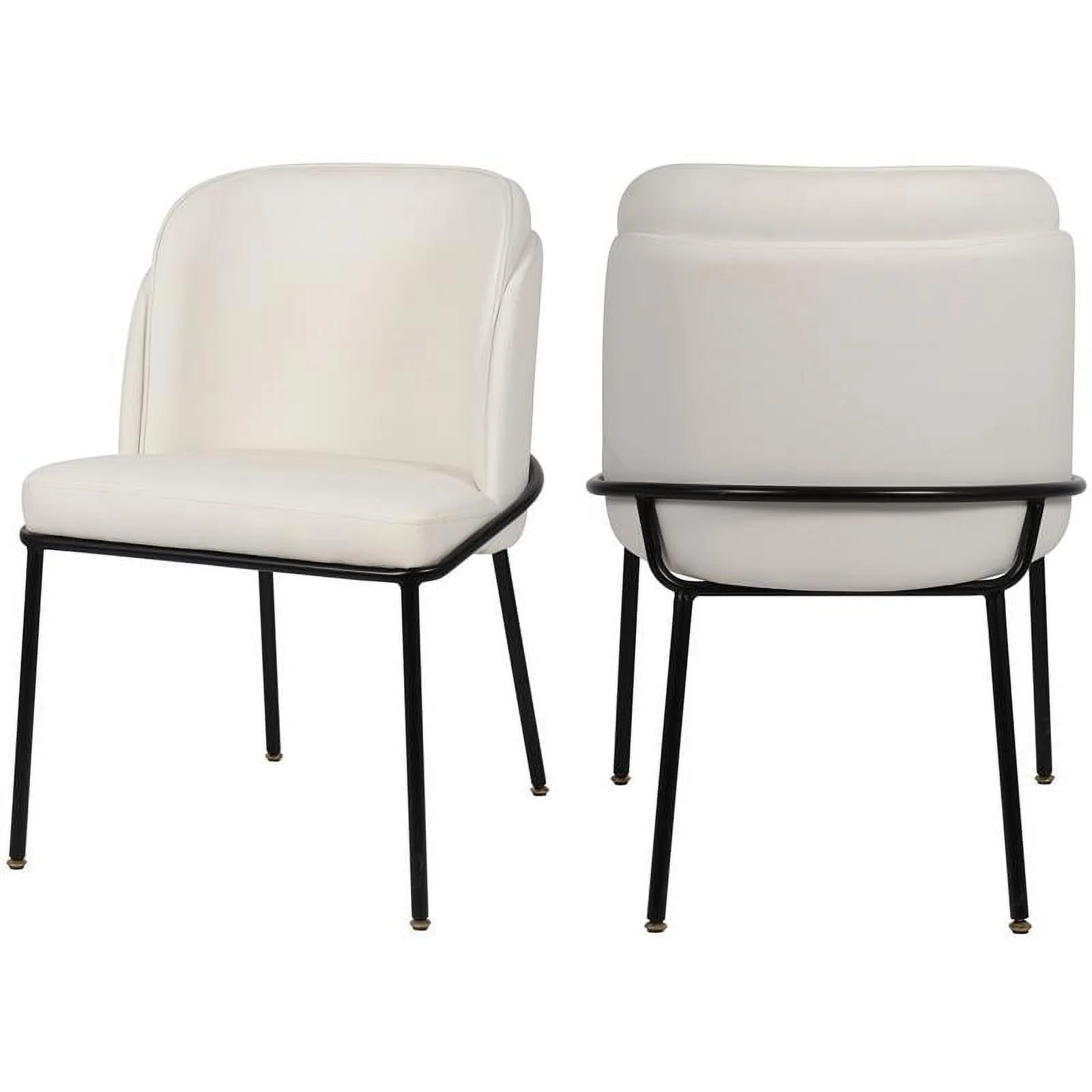Meridian Furniture Jagger White Vegan Leather Dining Chair