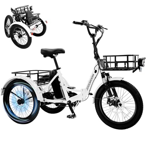 LILYPELLE Electric Trike for Adults, 500W Folding Electric Tricycle Electric Trike