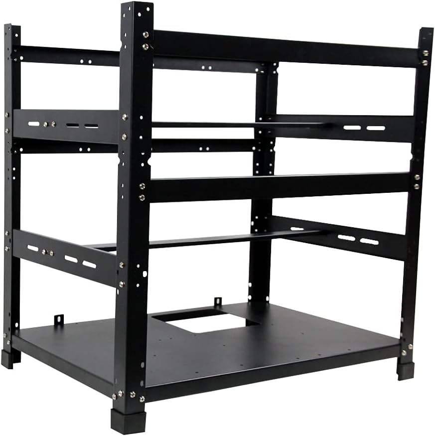 Open Mining Frame for 12 GPU Mining Case Server Rack Motherboard Bracket ETH/ETC/ZEC Ether Accessory Tool 3 Layers