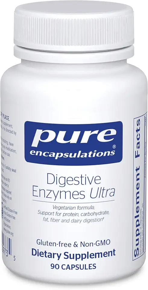 Pure Encapsulations Digestive Enzymes Ultra - Vegetarian Digestive Enzyme Supplement to Support Protein, Carb, Fiber, and Dairy Digestion*