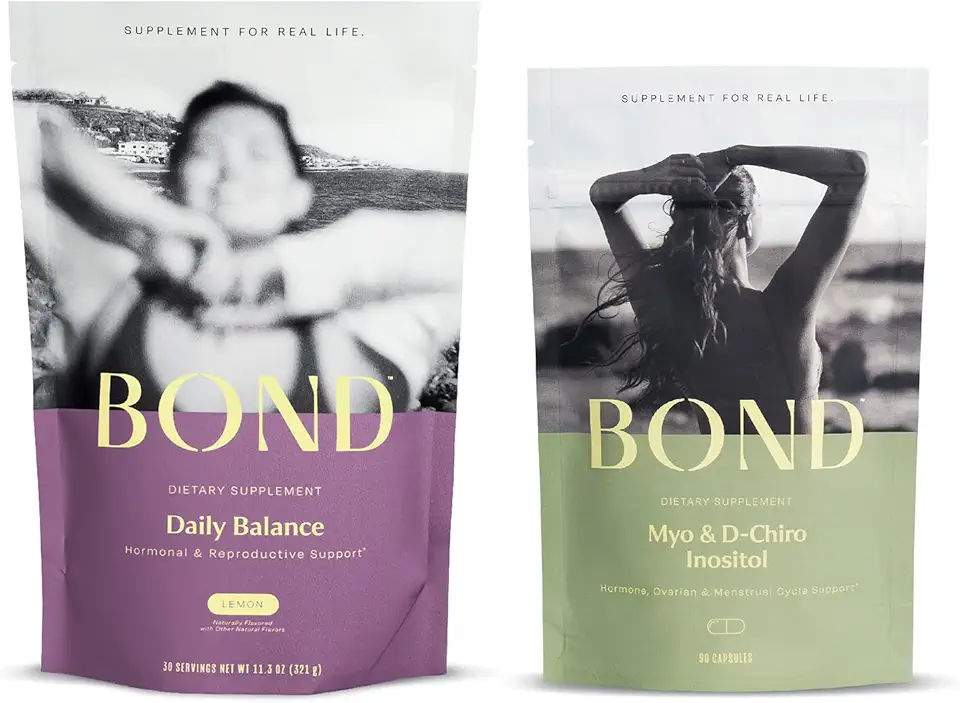 BOND Daily Balance and Myo-Inositol & D-Chiro Inositol Capsules Bundle: Hormone Balance and Healthy Support for Women - Kansas Nuitrition - HNZSDS