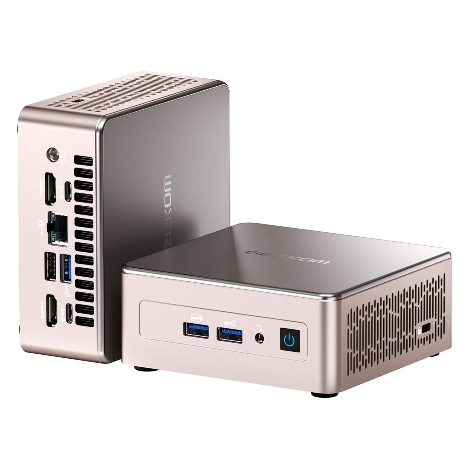 GEEKOM A5 Mini PC, AMD Ryzen 7 5800H(8C/16T, up to 4.4GHz), 32GB DDR4&512GB M.2 PCIe NVMe SSD, Vega 8 Graphics