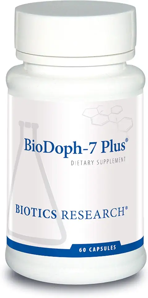 Biotics Research BioDoph7 Plus Prebiotics Probiotics for Women/Men - 400 mg - Daily Probiotic Promotes Digestive Health, Gut Health, Clearer Skin