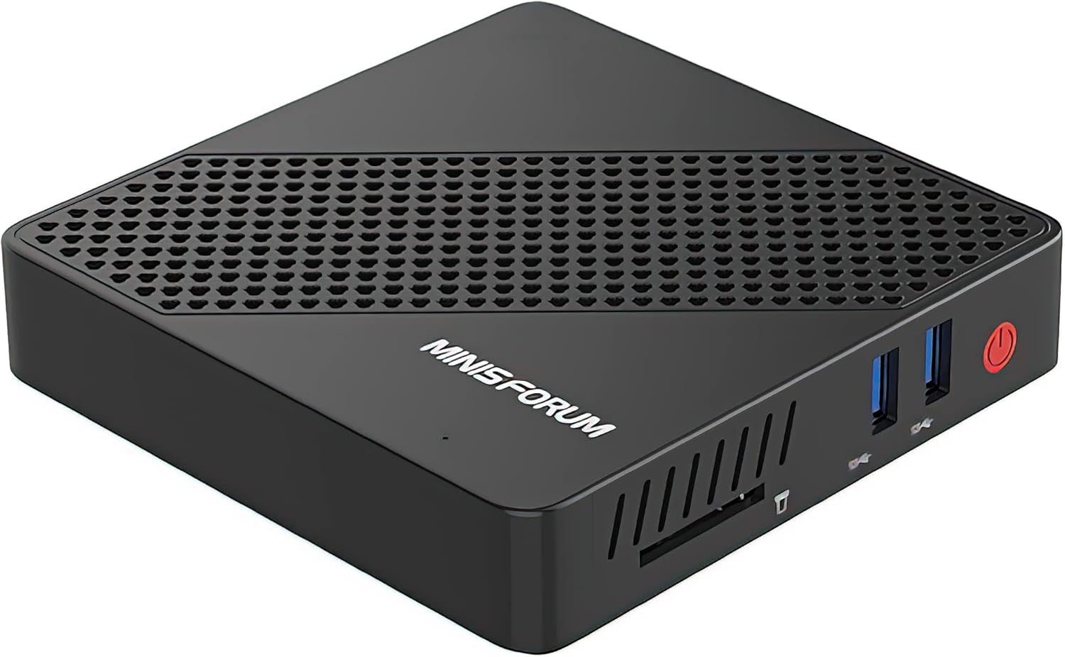 MINISFORUM N40 Mini PC Fanless Silent Desktop Computer 4GB RAM, 64GB eMMC Micro PC, Celeron N4020 up to 2.8GHz, 1000M LAN, HDMI&VGA