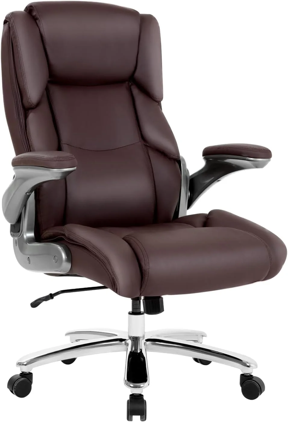 PayLessHere Big and Tall Office Chair 400lbs Adjustable Executive Leather Desk Chair with Armrest Computer Desk Chair Rolling Swivel Computer Pu