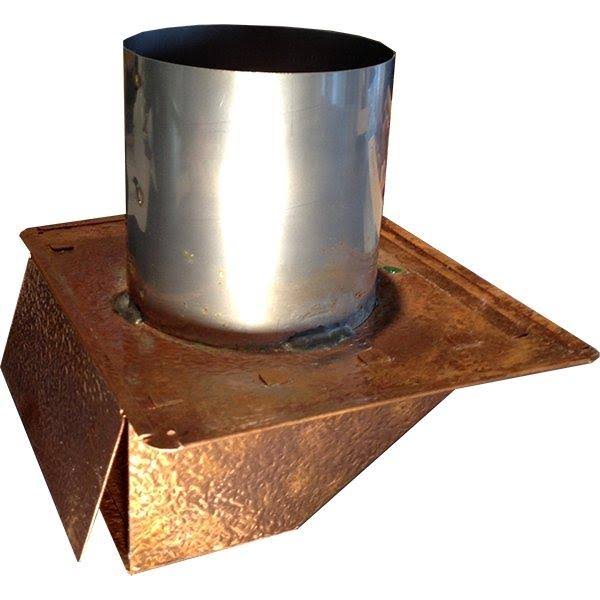 Hammered Copper Under Eave u0026 Soffit Dryer Vent - Exhaust Vent Duct Size: 6 inch, Flapper - Screen: Flapper HCWUEDV6