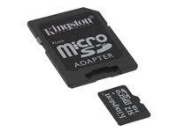 Kingston - Flash memory card (SD adapter included) - 512 MB - microSD