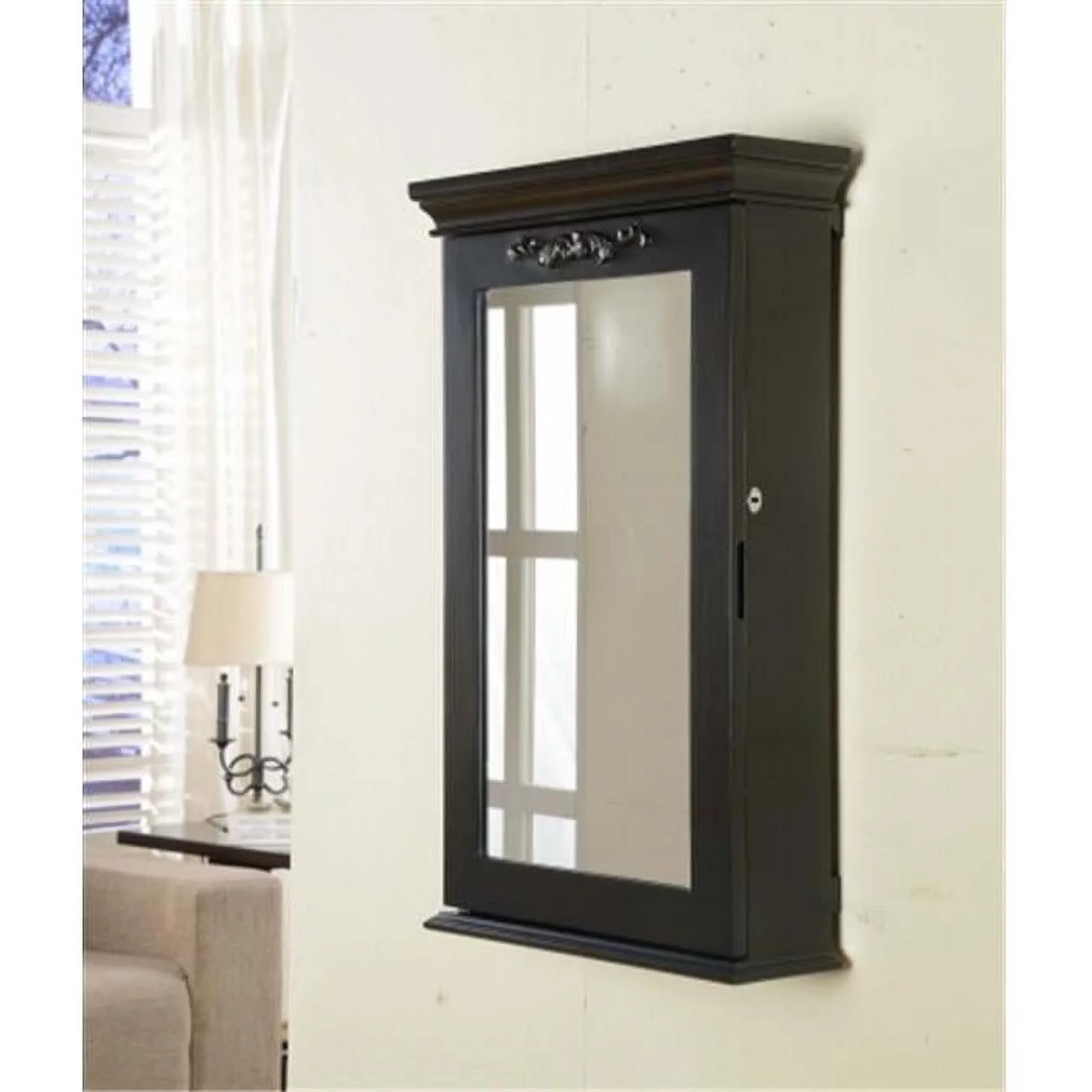 Wildon Home Morris Wall Mounted Jewelry Armoire